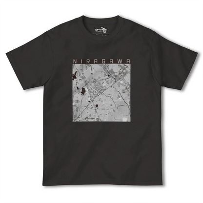 【韮川（群馬県）】地図柄ヘビーウェイトTシャツ