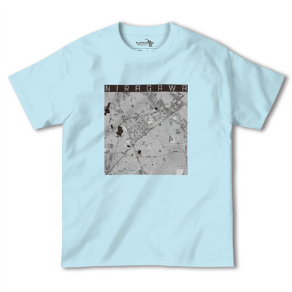 【韮川（群馬県）】地図柄ヘビーウェイトTシャツ