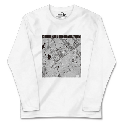 【韮川（群馬県）】地図柄ロングスリーブTシャツ
