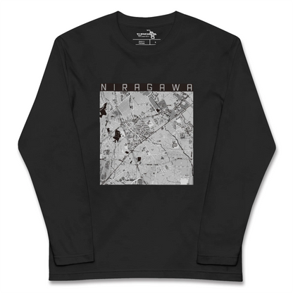【韮川（群馬県）】地図柄ロングスリーブTシャツ