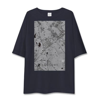 【韮川（群馬県）】地図柄ビッグシルエットTシャツ