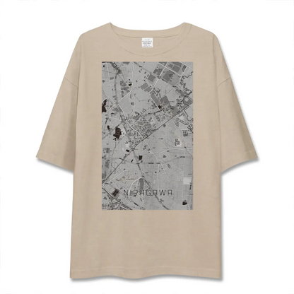 【韮川（群馬県）】地図柄ビッグシルエットTシャツ
