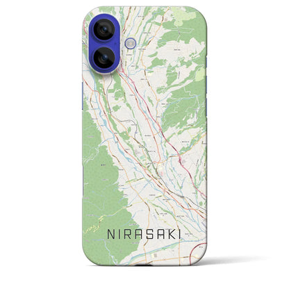 【韮崎（山梨県）】地図柄iPhoneケース（バックカバータイプ）ナチュラル・iPhone 16 Pro Max 用
