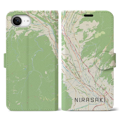 【韮崎（山梨県）】地図柄iPhoneケース（手帳タイプ）