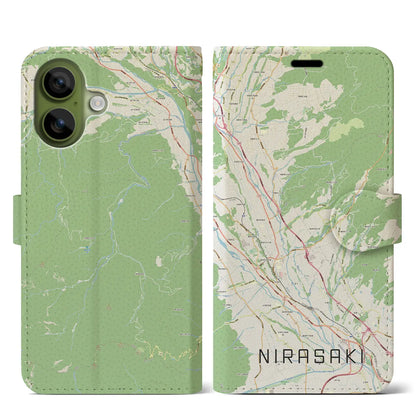 【韮崎（山梨県）】地図柄iPhoneケース（手帳タイプ）