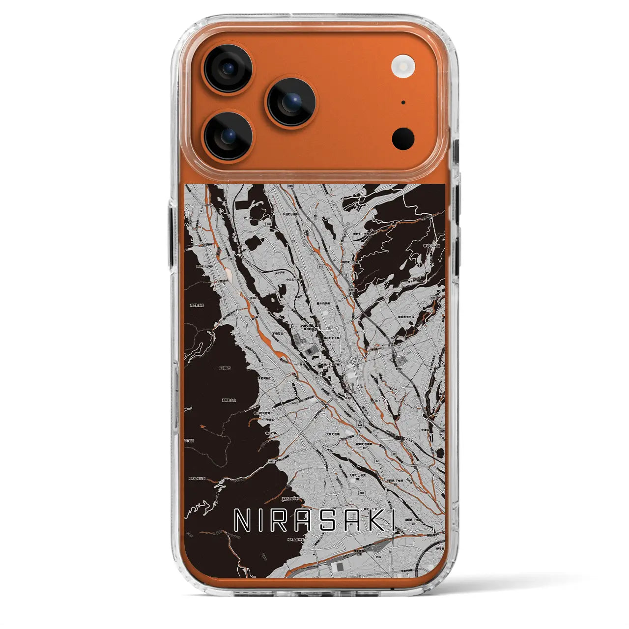 【韮崎（山梨県）】地図柄iPhoneケース（MagSafeタイプ）