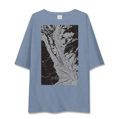 【韮崎（山梨県）】地図柄ビッグシルエットTシャツ