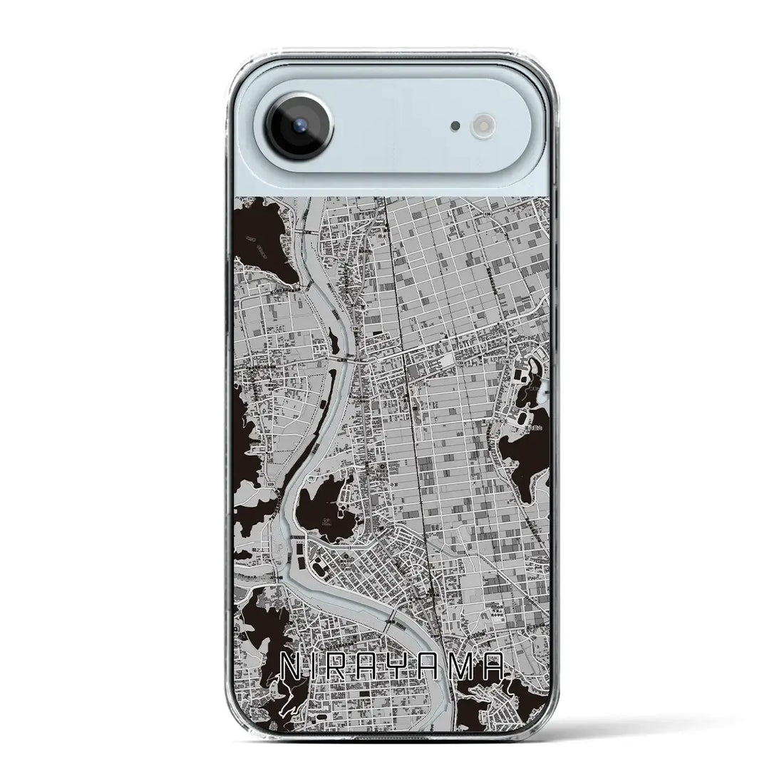 【韮山(静岡県)】地図柄iPhoneケース(クリアタイプ)モノトーン・iPhone 17 Pro Max 用