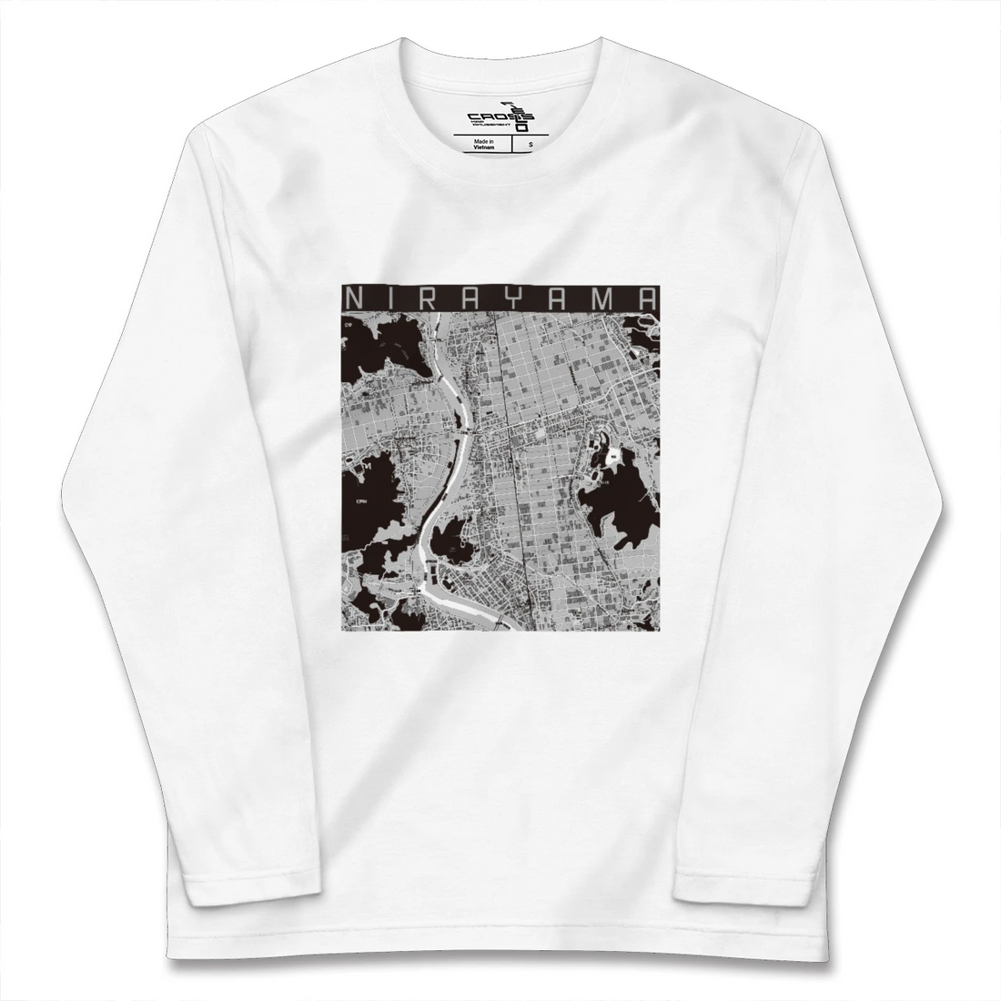 【韮山(静岡県)】地図柄ロングスリーブTシャツ