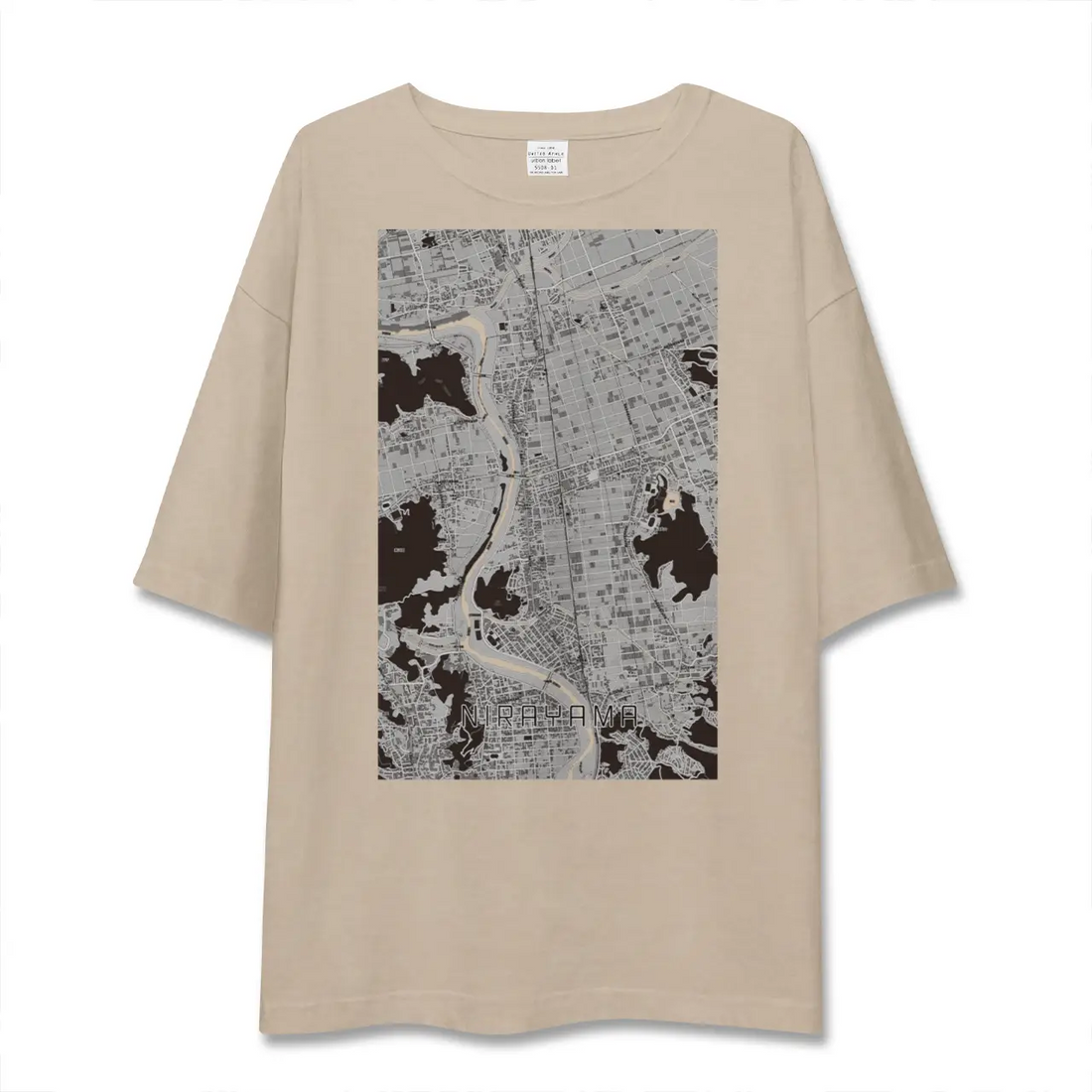 【韮山（静岡県）】地図柄ビッグシルエットTシャツ