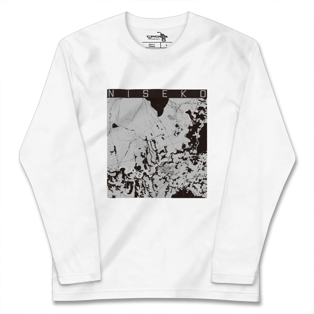 【ニセコ(北海道)】地図柄ロングスリーブTシャツ