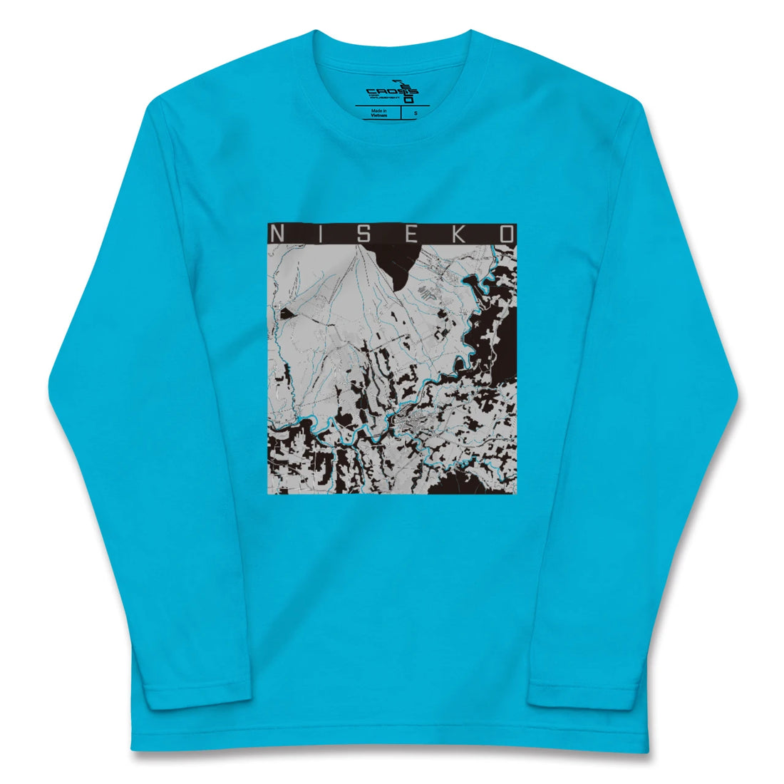 【ニセコ(北海道)】地図柄ロングスリーブTシャツ