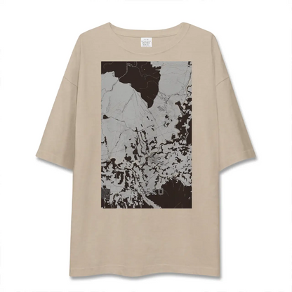 【ニセコ（北海道）】地図柄ビッグシルエットTシャツ