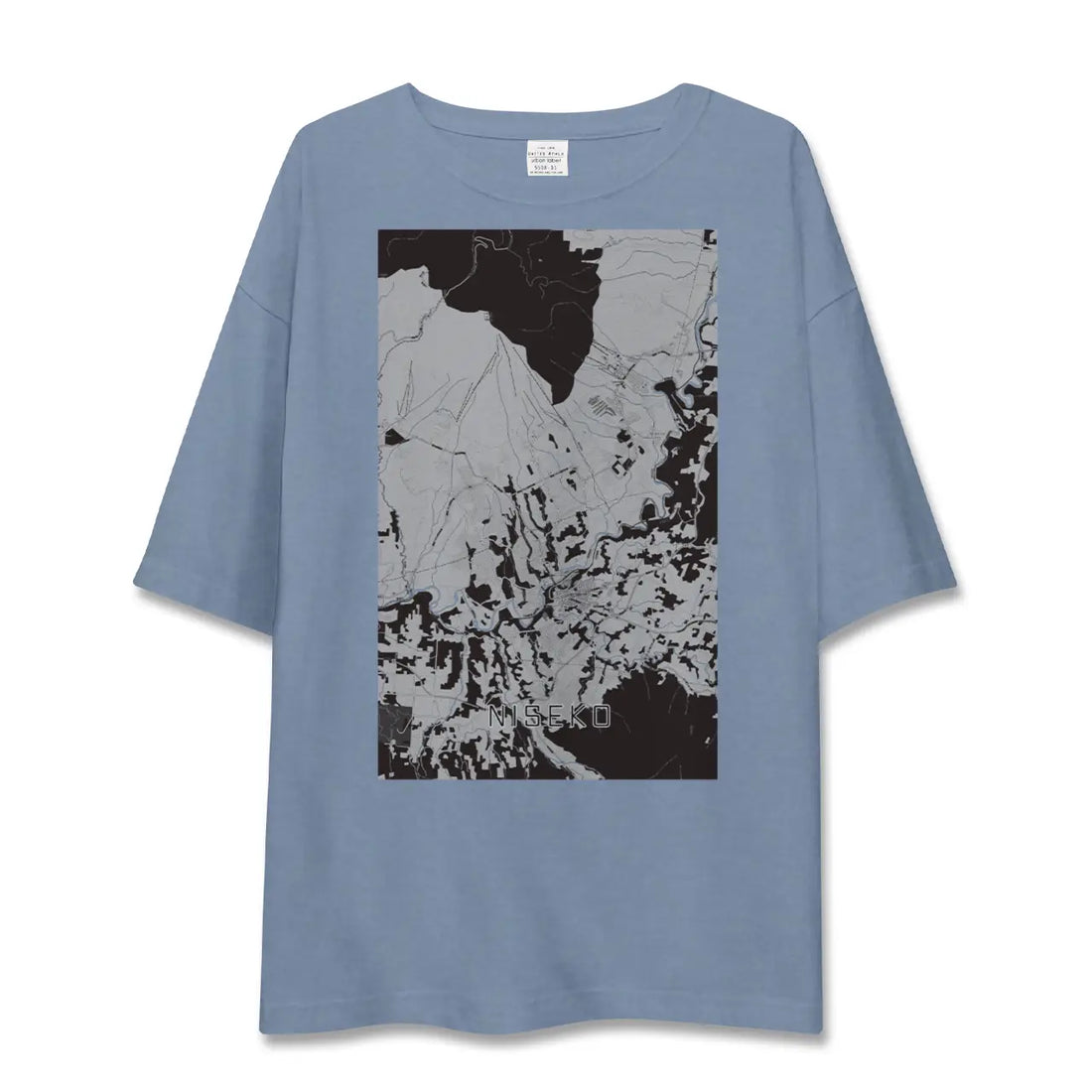 【ニセコ(北海道)】地図柄ビッグシルエットTシャツ