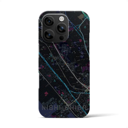 【西千葉（千葉県）】地図柄iPhoneケース（バックカバータイプ）