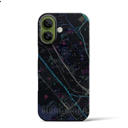 【西千葉（千葉県）】地図柄iPhoneケース（バックカバータイプ）