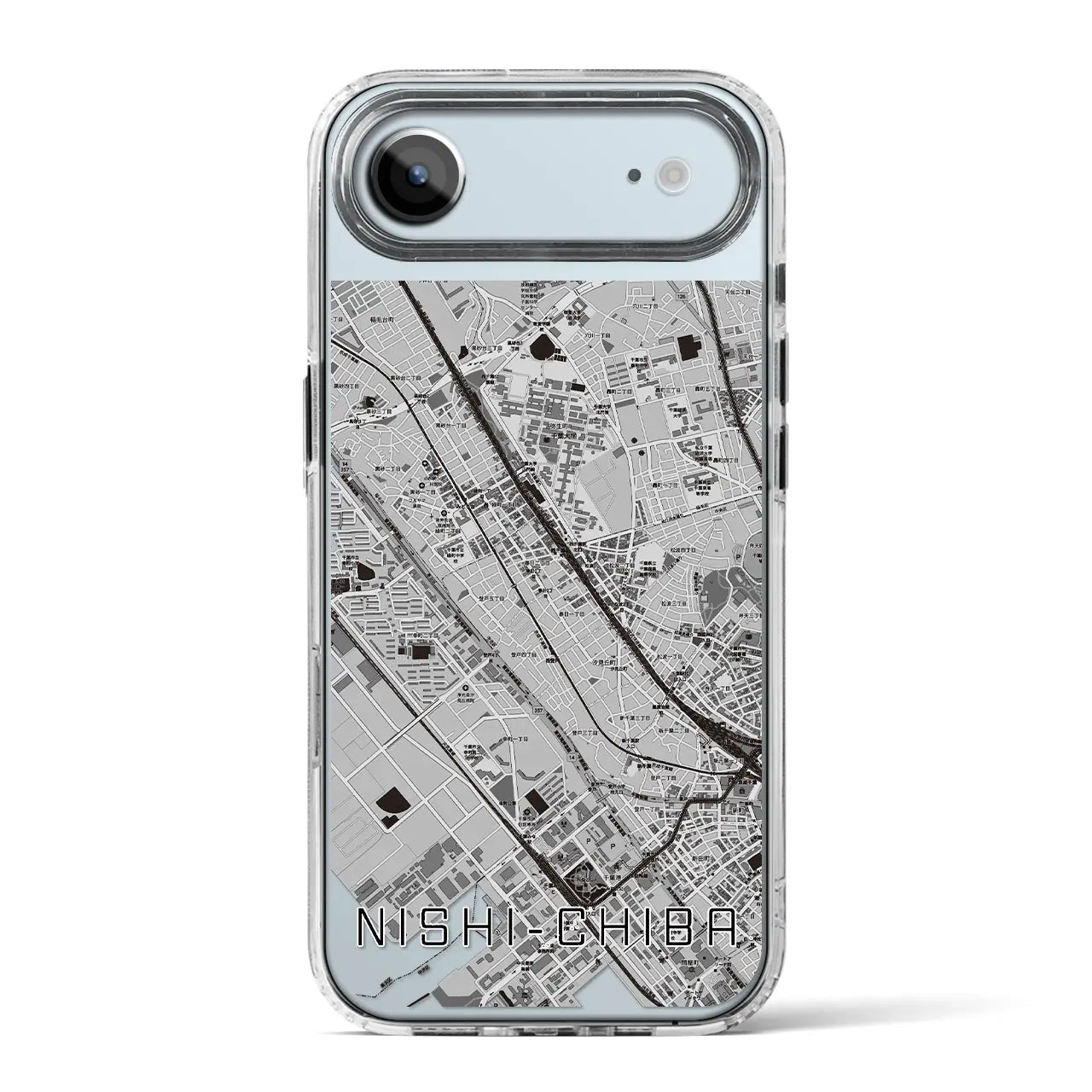 【西千葉（千葉県）】地図柄iPhoneケース（MagSafeタイプ）