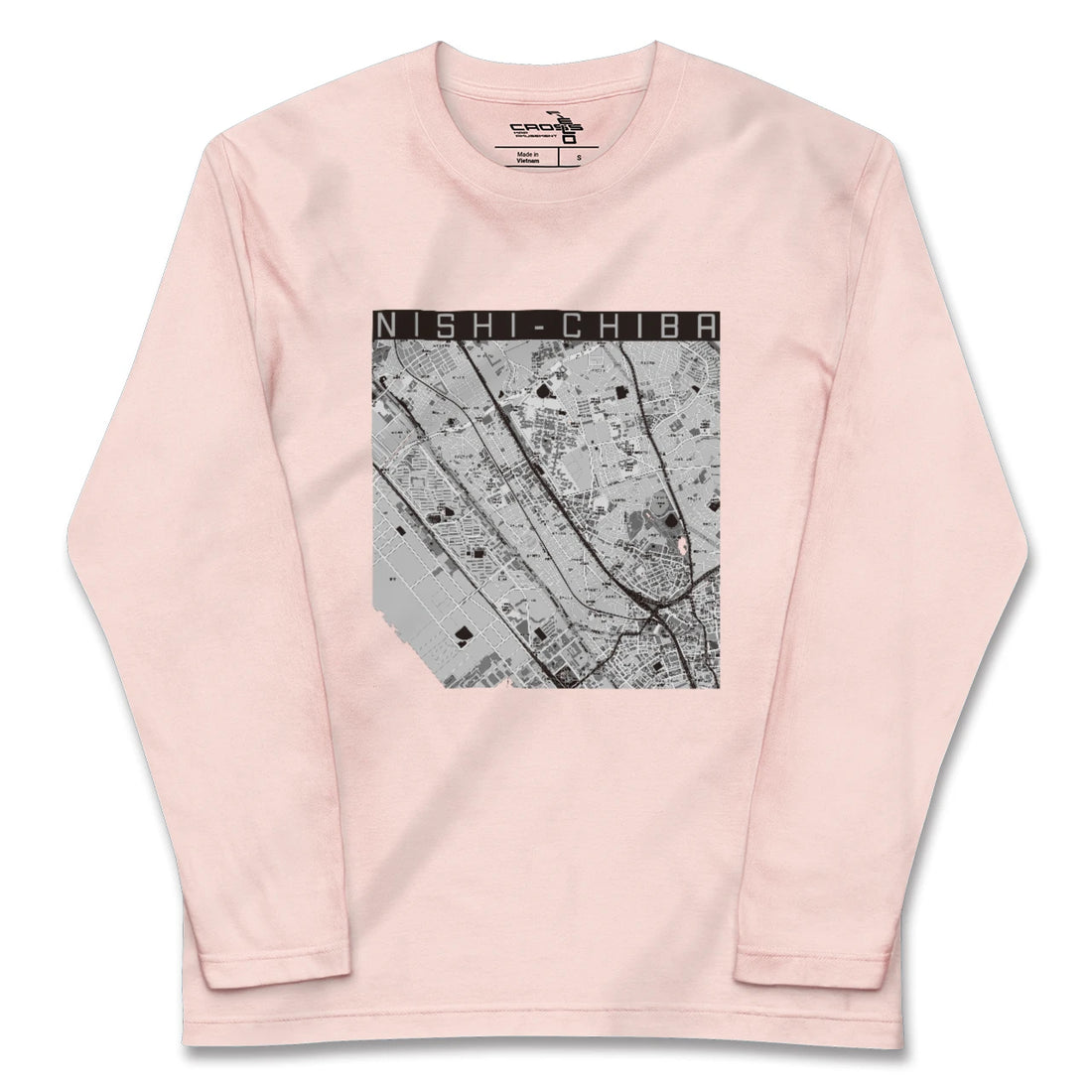 【西千葉(千葉県)】地図柄ロングスリーブTシャツ