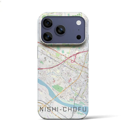 【西調布（東京都）】地図柄iPhoneケース（バックカバータイプ）