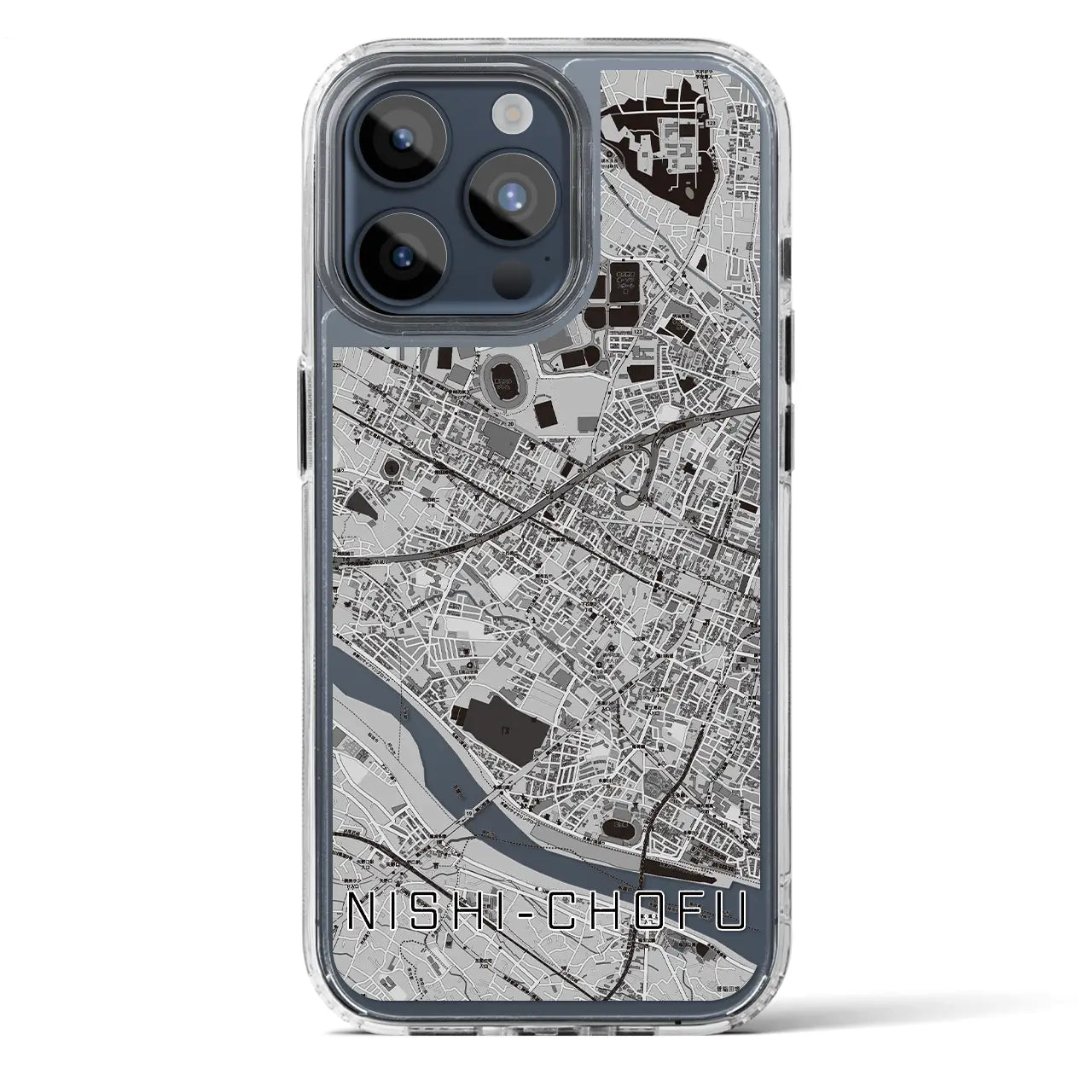 【西調布（東京都）】地図柄iPhoneケース（MagSafeタイプ）