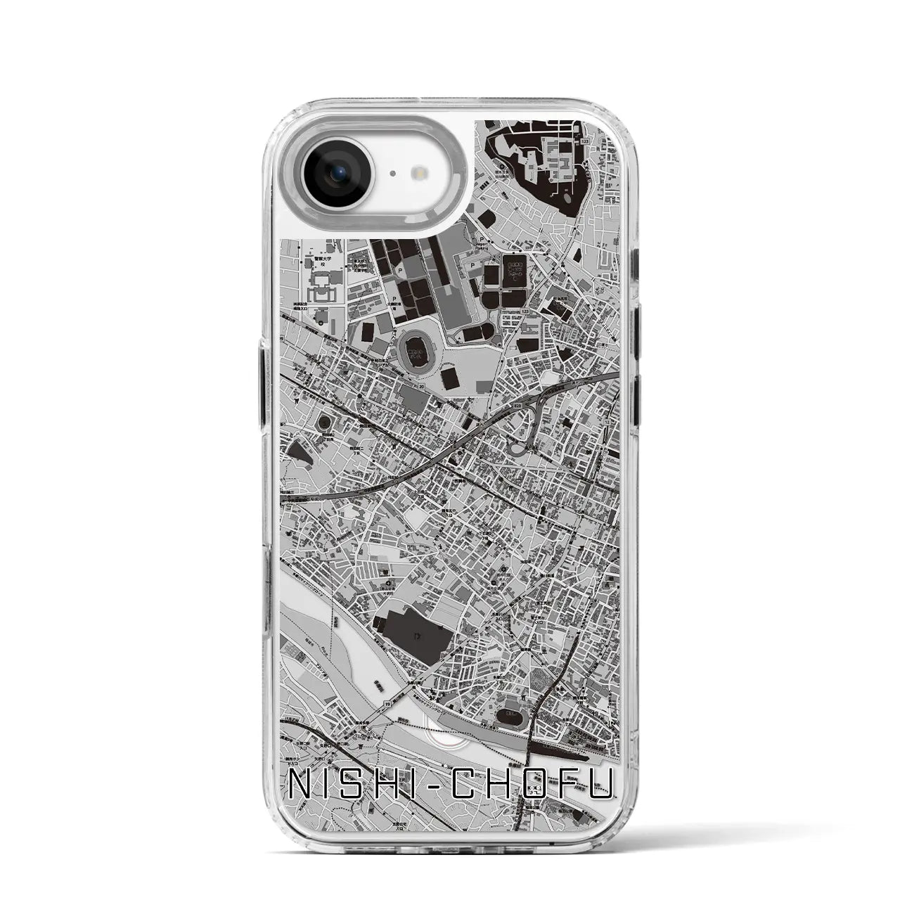 【西調布（東京都）】地図柄iPhoneケース（MagSafeタイプ）