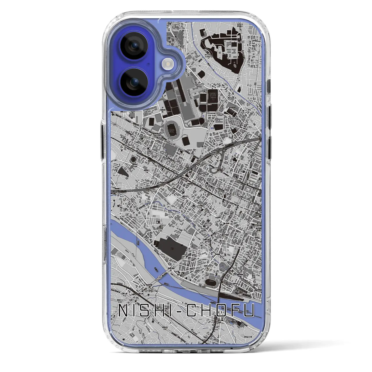 【西調布（東京都）】地図柄iPhoneケース（MagSafeタイプ）