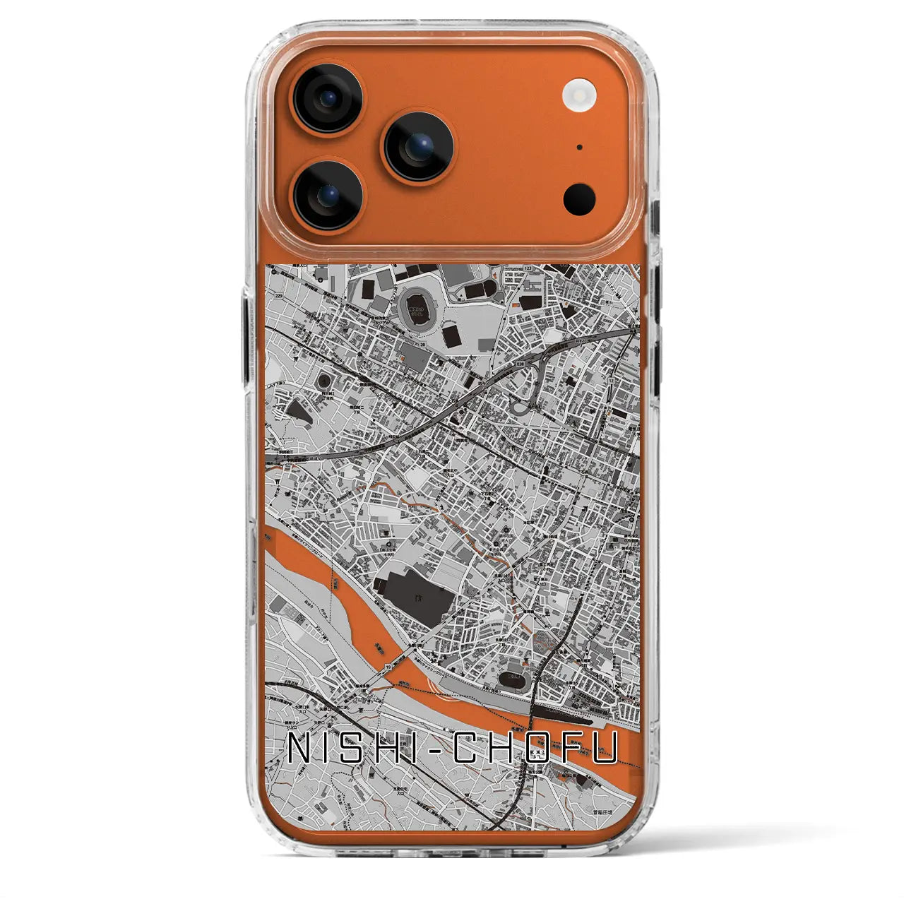 【西調布（東京都）】地図柄iPhoneケース（MagSafeタイプ）