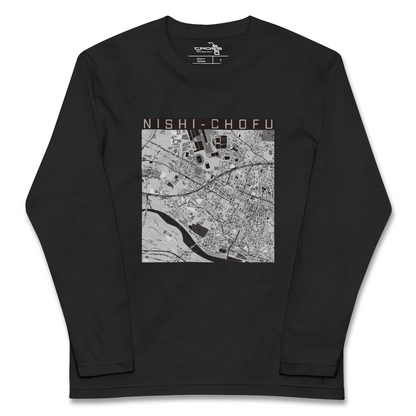 【西調布（東京都）】地図柄ロングスリーブTシャツ
