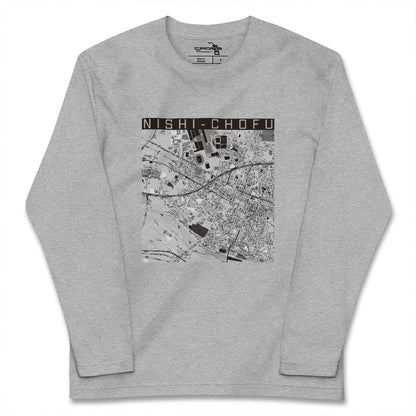 【西調布（東京都）】地図柄ロングスリーブTシャツ