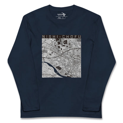 【西調布（東京都）】地図柄ロングスリーブTシャツ