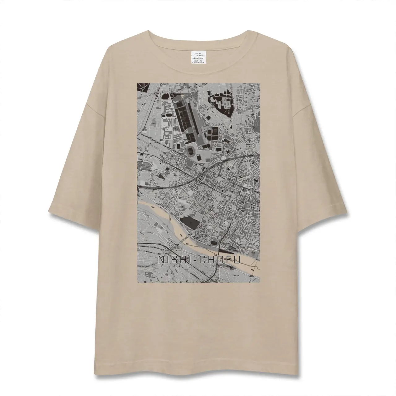 【西調布（東京都）】地図柄ビッグシルエットTシャツ