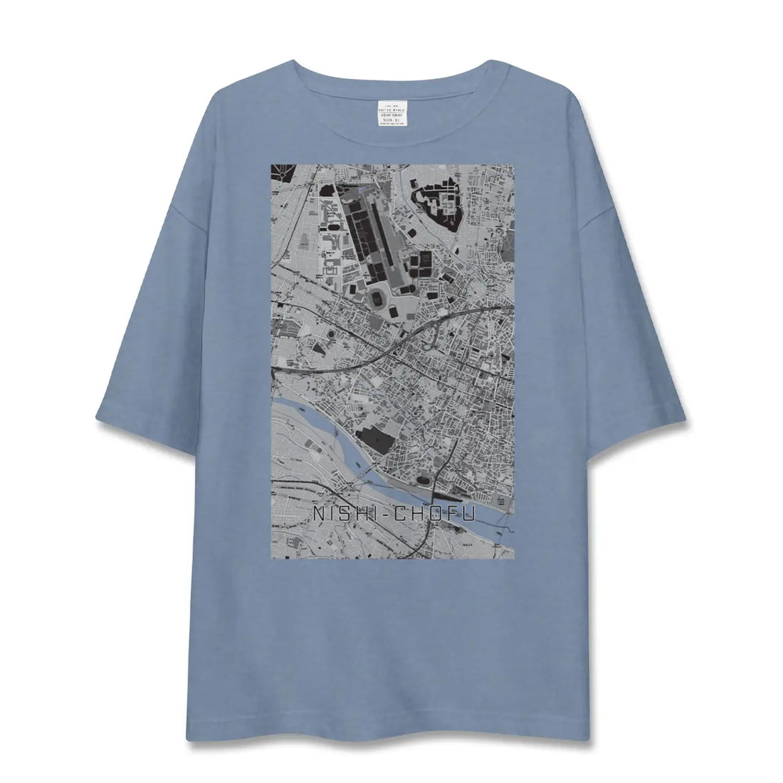 【西調布（東京都）】地図柄ビッグシルエットTシャツ