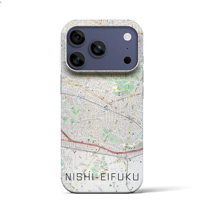 【西永福（東京都）】地図柄iPhoneケース（バックカバータイプ）