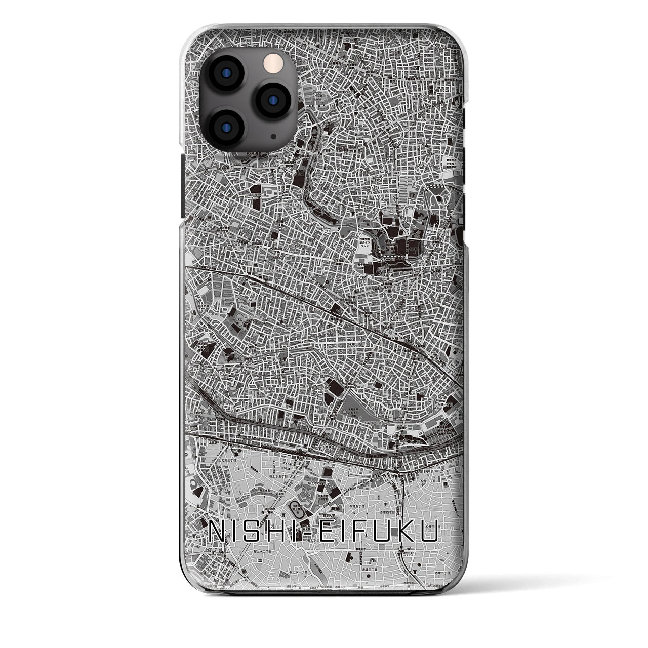 【西永福（東京都）】地図柄iPhoneケース（クリアタイプ）