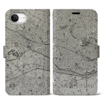 【西永福（東京都）】地図柄iPhoneケース（手帳タイプ）