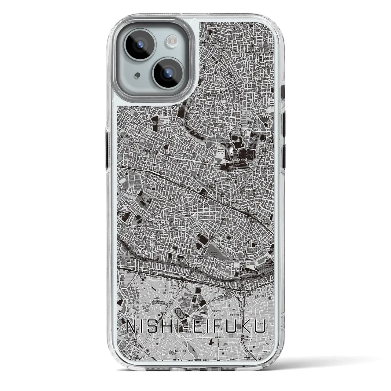 【西永福（東京都）】地図柄iPhoneケース（MagSafeタイプ）