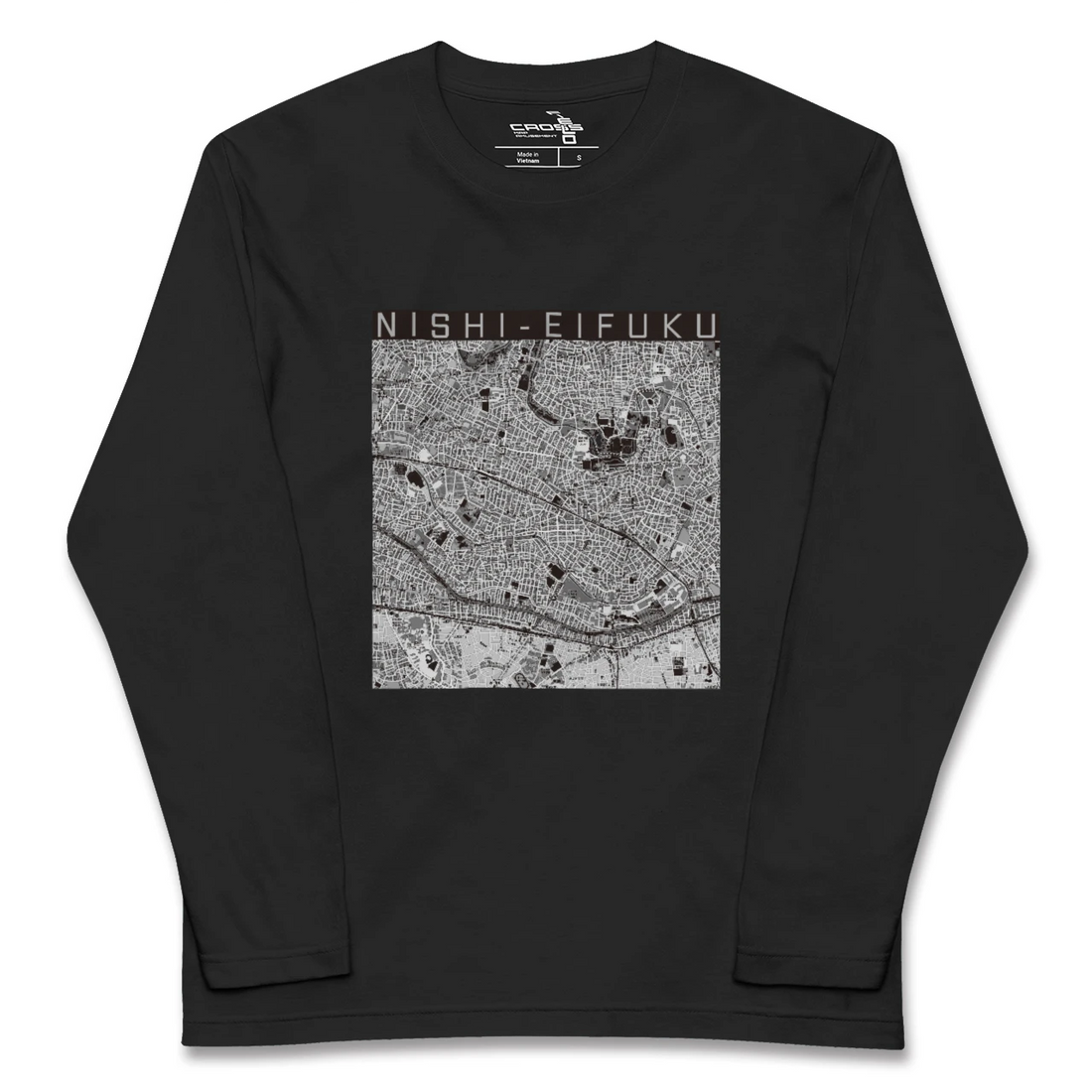 【西永福(東京都)】地図柄ロングスリーブTシャツ