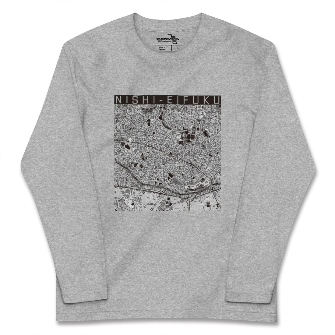 【西永福（東京都）】地図柄ロングスリーブTシャツ