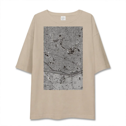 【西永福（東京都）】地図柄ビッグシルエットTシャツ