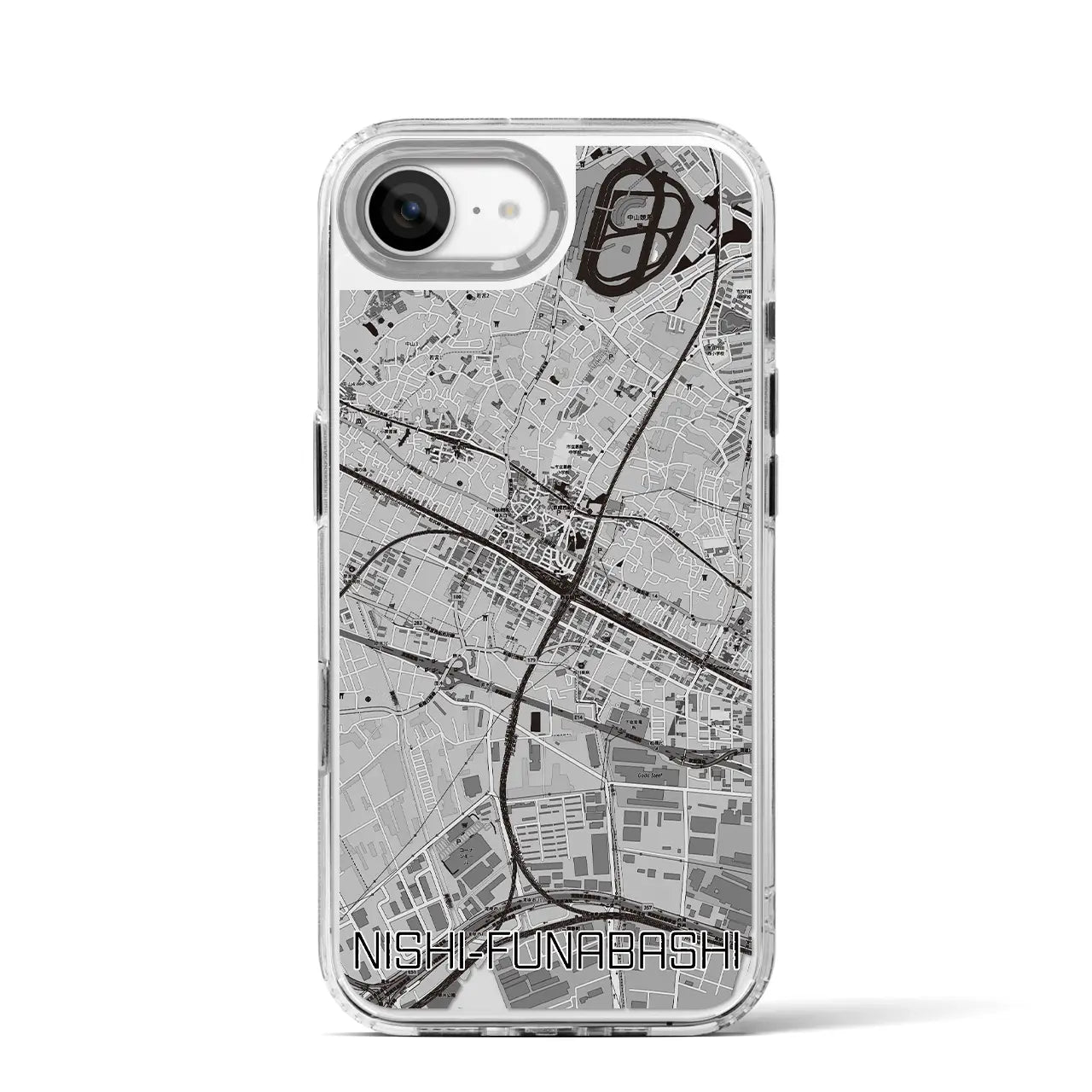 【西船橋（千葉県）】地図柄iPhoneケース（MagSafeタイプ）