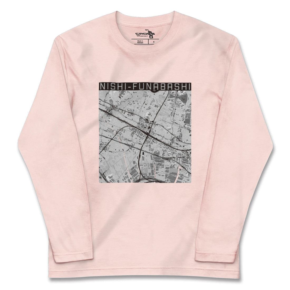 【西船橋(千葉県)】地図柄ロングスリーブTシャツ