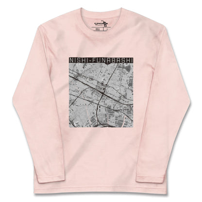 【西船橋（千葉県）】地図柄ロングスリーブTシャツ