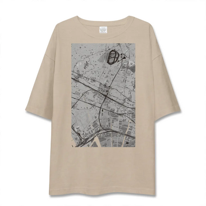 【西船橋（千葉県）】地図柄ビッグシルエットTシャツ