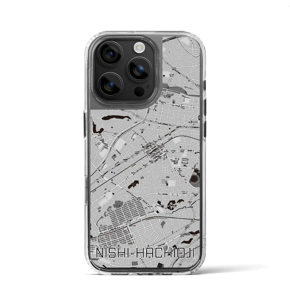 【西八王子（東京都）】地図柄iPhoneケース（MagSafeタイプ）