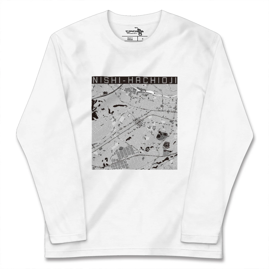 【西八王子(東京都)】地図柄ロングスリーブTシャツ