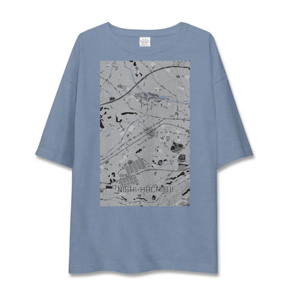 【西八王子（東京都）】地図柄ビッグシルエットTシャツ