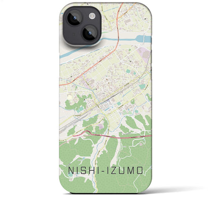 【西出雲（島根県）】地図柄iPhoneケース（バックカバータイプ）