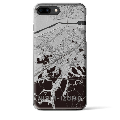 【西出雲（島根県）】地図柄iPhoneケース（クリアタイプ）