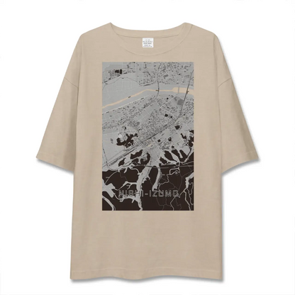 【西出雲（島根県）】地図柄ビッグシルエットTシャツ