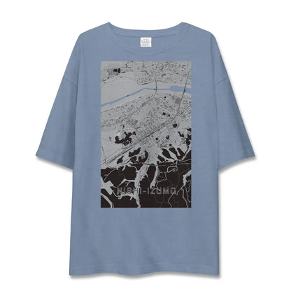 【西出雲（島根県）】地図柄ビッグシルエットTシャツ